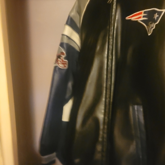 New England Patriots Leather Coat - Picture 3 of 3